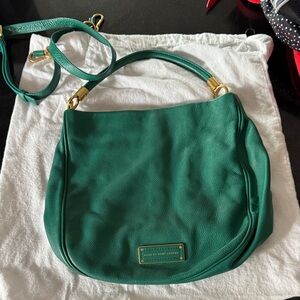 Marc By Marc Jacobs Emerald Shoulder Bag with Gold Hardware